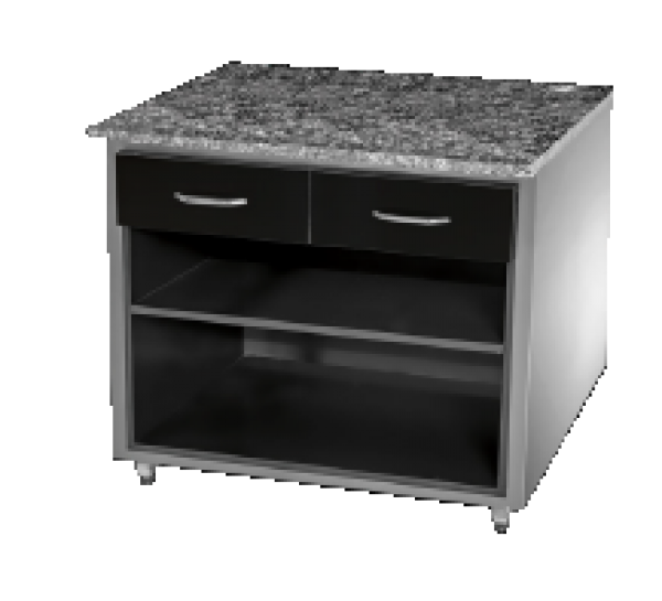 PRIZMA Kassen- und Arbeitstisch mit Granitplatte 1500x880x1300 mm
